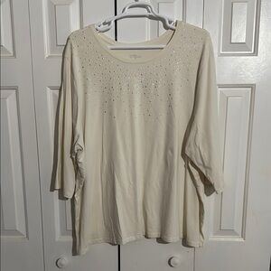 Elegant Cream Women's Top